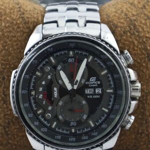 Casio Edifice EF-558 Chronograph Date & Date Full Working Men Watch Japan Made